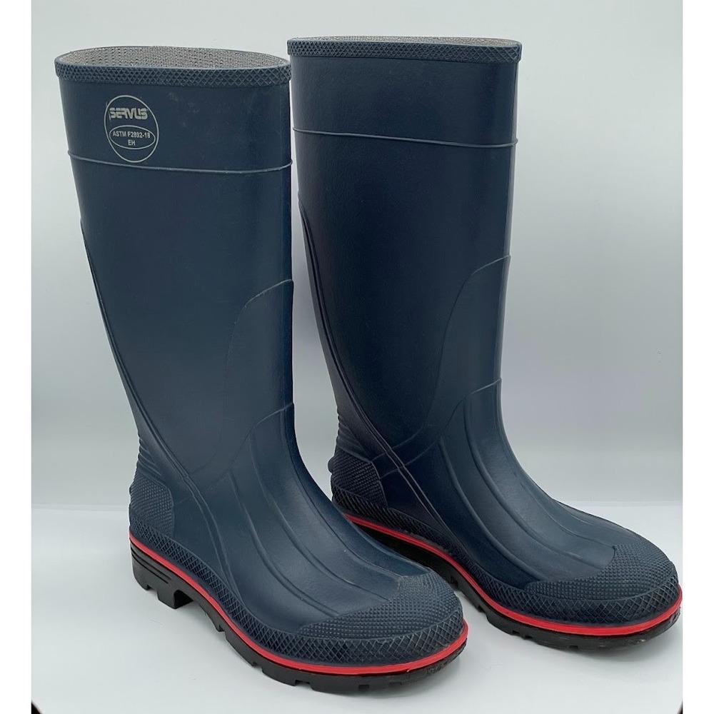 Servus XTP 75108 Men's Size 8 PVC Waterproof Work Boots Navy